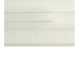 Радиатор алюминиевый боковое подключение STOUT Bravo 500 10 секций SRA-0110-050010 в Новосибирске 9