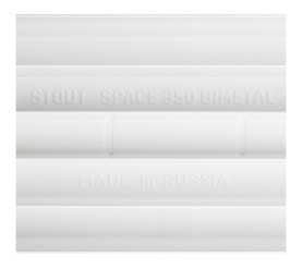 Радиатор биметаллический боковое подключение STOUT Space 350 14 секций SRB-0310-035014 в Новосибирске 5