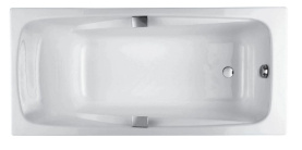 Ванна чугунная Jacob Delafon Rub Repos 170x80 E2915-00 с отверстиями для ручек в Новосибирске 0