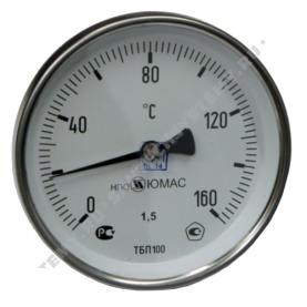 Термометр биметаллический Юмас ТБП-Т 160С Дк 63 L=50 в Новосибирске 0