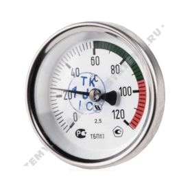 Термометр биметаллический Юмас ТБП-Т 120C Дк 100 L=100 в Новосибирске 0