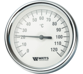 Термометр биметаллический с погружной гильзой 80 мм F+R801(T) 8075 Watts 10005944(03.02.060) в Новосибирске 1