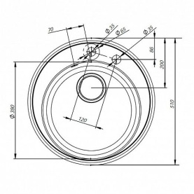 Мойка из камня Iddis Kitchen G D510 K01B511i87 черная в Новосибирске 3