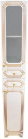 Пенал Sanflor КАИР 32 Белый Патина золото (корзина) правый в Новосибирске 0