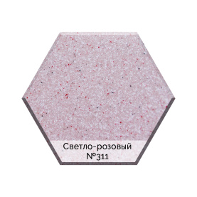 Мойка гранитная AquaGranitEx M-09 светло-розовый в Новосибирске 2