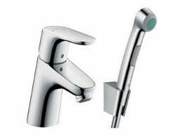 Смеситель для раковины с гигиен.душем и держ. хром HANSGROHE 31926000 в Новосибирске 0