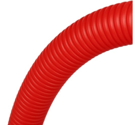 Труба гофрированная ПНД, цвет красный, наружным диаметром 25 мм для труб диаме STOUT SPG-0002-502520 в Новосибирске 1