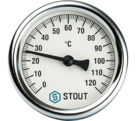 Термометр биметаллический с погружной гильзой. Корпус Dn 63 мм, гильза 50 мм 1 STOUT SIM-0001-635015 в Новосибирске 1