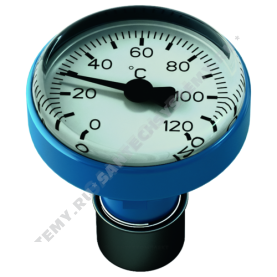 Термометр синий для рукояток шаровых кранов R540F 120C Giacomini R540FY022 в Новосибирске 1