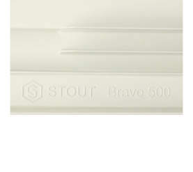 Радиатор алюминиевый боковое подключение STOUT Bravo 500 8 секций SRA-0110-050008 в Новосибирске 9