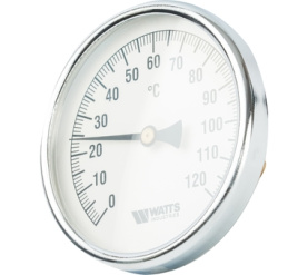 Термометр биметаллический с погружной гильзой, 100 мм F+R801(T) 10050 Watts 10006066(03.03.040) в Новосибирске 1
