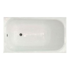 Чугунная ванна Aqualux ZYA-8-1 150x70 goldman белая без ножек антислип в Новосибирске 0