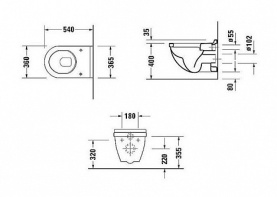 Унитаз подвесной белый DURAVIT 2200090000 в Новосибирске 2