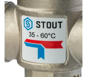 Термостатический смесительный клапан для систем отопления и ГВС 1 НР 35-60°С STOUT SVM-0020-166025 в Новосибирске 3