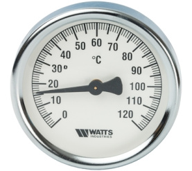 Термометр биметаллический накладной FR810(ТАВ) 80120 Watts 10006505(03.08.080) в Новосибирске 2