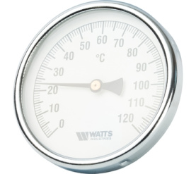 Термометр биметаллический с погружной гильзой 100 мм F+R801(T) 10075 Watts 10006071(03.03.060) в Новосибирске 1