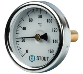 Термометр биметаллический с погружной гильзой. Корпус Dn 63 мм, гильза 50 мм 1 STOUT SIM-0002-635015 в Новосибирске 0
