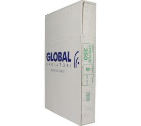 Радиатор биметаллический боковое подключение (белый RAL 9010) Global STYLE PLUS 350 8 секций в Новосибирске 9
