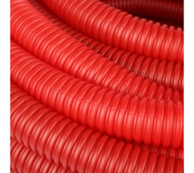 Труба гофрированная ПНД, цвет красный, наружным диаметром 32 мм для труб диаме STOUT SPG-0002-503225 в Новосибирске 3