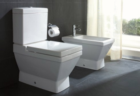 Бачок Duravit 2nd Floor 0876100005 с механизмом слива хром, подвод воды снизу слева в Новосибирске 2