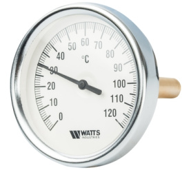 Термометр биметаллический с погружной гильзой 80 мм F+R801(T) 80100 Watts 10005950(03.02.100) в Новосибирске 1