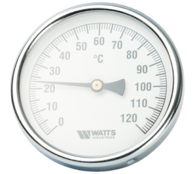 Термометр биметаллический с погружной гильзой 100 мм F+R801(T) 10075 Watts 10006071(03.03.060) в Новосибирске 0