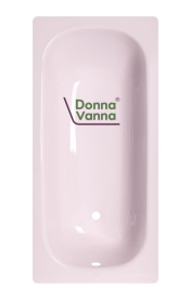 Ванна стальная ВИЗ Donna Vanna 150x70 розовый коралл, с опорной подставкой, DV-51942 в Новосибирске 1